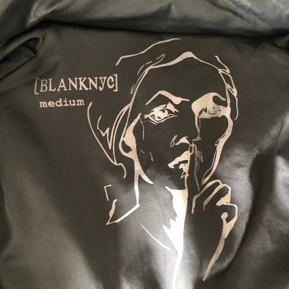 ❌SOLD❌Blank NYC Black Trendy Moto Jacket Medium - Picture 7 of 9